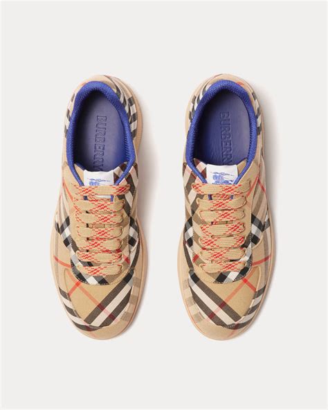 burberry the field check sneaker|Check Terrace Sneakers in Sand .